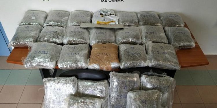 Συνέλαβαν 35χρονο με 52 κιλά χασίς στο Ηράκλειο