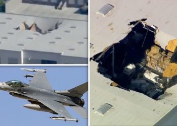 F-16 συνετρίβη σε κτίριο στην Καλιφόρνια