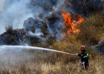 Σε εξέλιξη πυρκαγιά κοντά στη Μεγαλόπολη