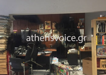 Επίθεση Ρουβίκωνα στα γραφεία της Athens Voice