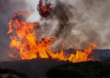 Σε εξέλιξη οι πυρκαγιές στην Εύβοια