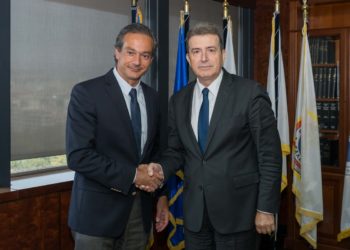 Συνάντηση του Υπουργού Προστασίας του Πολίτη Μ. Χρυσοχοΐδη με τον Εμπορικό Σύλλογο Αθηνών