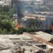 Φωτιά καίει ξερά χόρτα πίσω από το ΚΤΕΛ «Μακεδονία» (φωτογραφία)