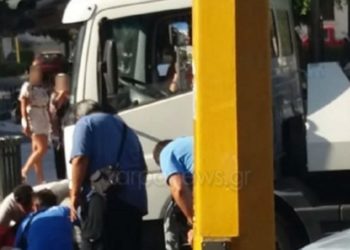 Φορτηγό παρέσυρε πεζή στη Δημοτική Αγορά Χανίων