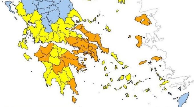 Πολύ υψηλός κίνδυνος πυρκαγιάς την Παρασκευή