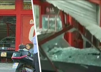 Κινηματογραφική ληστεία σε κατάστημα στην Πέτρου Ράλλη – «Μπούκαραν» με Ι.Χ. (ΒΙΝΤΕΟ)