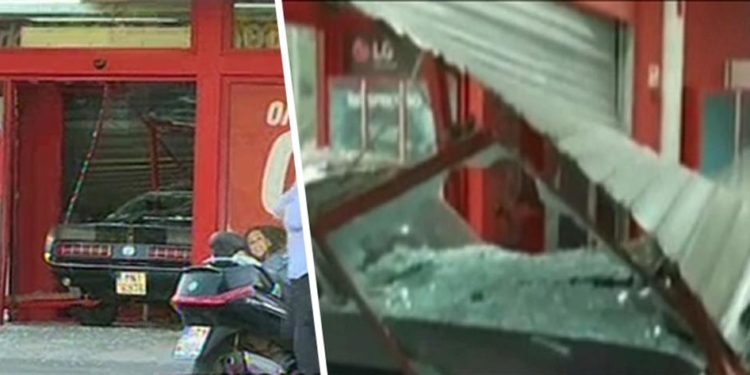 Κινηματογραφική ληστεία σε κατάστημα στην Πέτρου Ράλλη – «Μπούκαραν» με Ι.Χ. (ΒΙΝΤΕΟ)