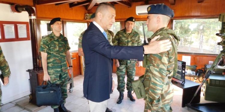 Επίσκεψη ΥΦΕΘΑ στην Περιοχή Ευθύνης του Δ΄ Σώματος Στρατού