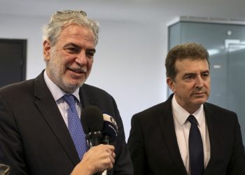 Ο Μ. Χρυσοχοΐδης και ο Χ. Στυλιανίδης στην παρουσίαση της ελληνικής συμμετοχής για το rescEU