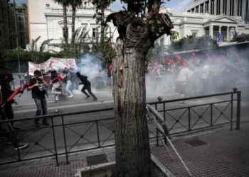 Ένταση στο Σύνταγμα μετά τη λήξη του φοιτητικού συλλαλητηρίου