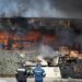 Μεγάλη φωτιά σε φυτώριο στην Βάρης – Κορωπίου