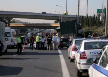 Ανατροπή φορτηγού στη λεωφόρο Κηφισού – Προβλήματα στην κυκλοφορία