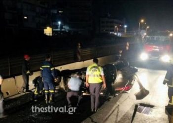 Θεσσαλονίκη: Στους τρεις οι νεκροί από το τροχαίο ΙΧ με φορτηγό που μετέφερε μετανάστες – 12 τραυματίες