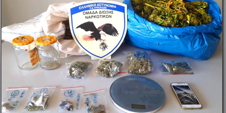 Συνελήφθη 36χρονος στην Καλαμπάκα για παράβαση του νόμου περί ναρκωτικών