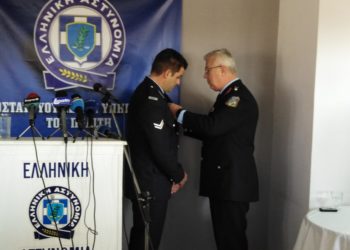 «Αστυνομικό Αριστείο Ανδραγαθίας» στον υπαρχιφύλακα Νικόλαο Παναγιωτόπουλο