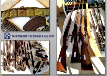 Συνελήφθη 36χρονος στη Λάρισα για κατοχή αρχαίων αντικειμένων και όπλων