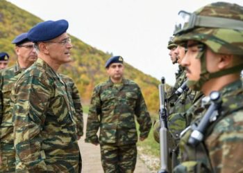 Σε επιτηρητικά φυλάκια της 9ης Μηχανοποιημένης Ταξιαρχίας Πεζικού ο αρχηγός ΓΕΣ