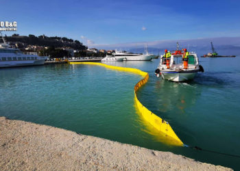 Άσκηση του Λιμενικού για θαλάσσια ρύπανση στο Ναύπλιο (ΦΩΤΟ)