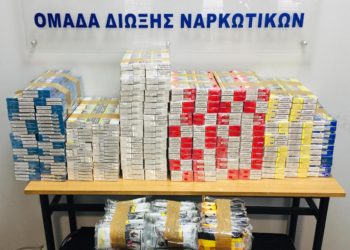 Λαθραία τσιγάρα και καπνός σε στάνη στην Εύβοια