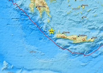 Ισχυρός σεισμός 6,1 Ρίχτερ μεταξύ Κρήτης και Κυθήρων