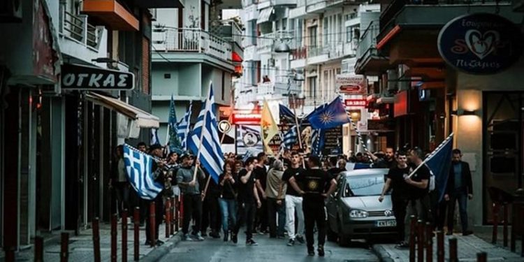 Συγκέντρωση και πορεία μαθητών στην Κατερίνη κατά των μεταναστών