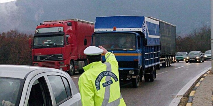 Απαγόρευση κυκλοφορίας φορτηγών άνω του 1,5 τόνου κατά την περίοδο των εορτών
