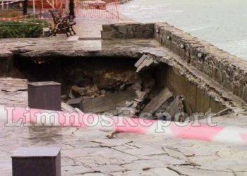 Λήμνος: Μεγάλες καταστροφές από την κακοκαιρία (ΒΙΝΤΕΟ)