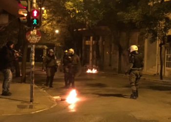 Πορεία Γρηγορόπουλου: Ένταση σε Εξάρχεια και Πάτρα