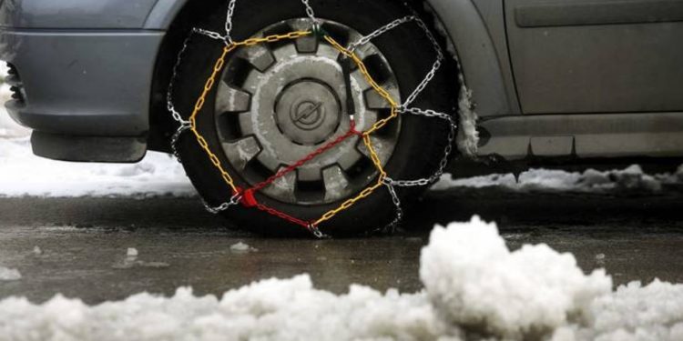 Πού χρειάζονται αντιολισθητικές αλυσίδες στην Κεντρική Μακεδονία