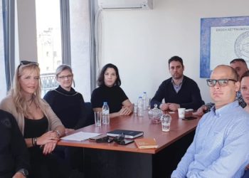 Επίσκεψη της βουλευτή του ΜεΡΑ25 Φωτεινής Μπακαδήμα στην Ένωση Αστυνομικών Υπαλλήλων Πειραιά