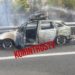 IΧ τυλίχτηκε στις φλόγες στην εθνική οδό Αθηνών – Κορίνθου