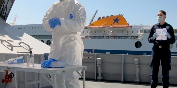 Βίντεο του Λιμενικού για την χρήση του προστατευτικού εξοπλισμού για τον κορωνοϊό