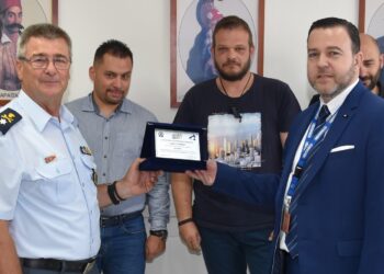 “Ευχαριστήρια δωρεά” από την εταιρεία Brink’s στην Ασφάλεια Καβάλας