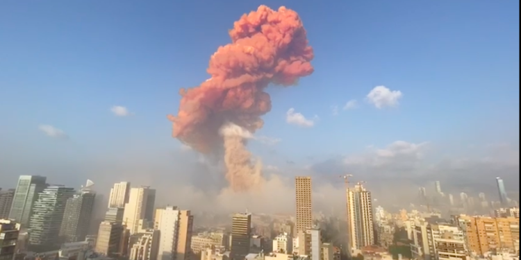 Οι τρομακτικές εκρήξεις στην Βηρυτό από 14 κάμερες – ΒΙΝΤΕΟ