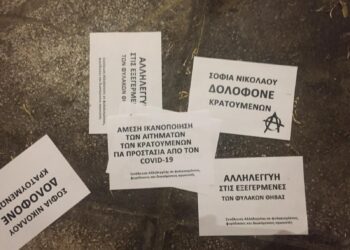 Κείμενο των δύο συλληφθέντων για τα τρικάκια στη Σοφία Νικολάου