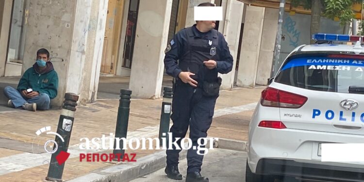 Χωρίς μάσκες οι αστυνομικοί – Τελικά δεν κολλάει στα ανοιχτά!