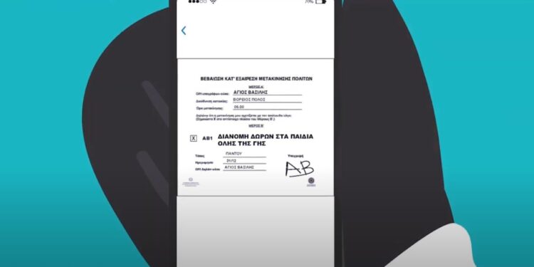Επίκαιρες ευχές από την ΕΛΑΣ – Έλεγχος μετακίνησης και στον Άγιο Βασίλη!