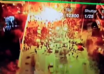 Βίντεο των συγκρούσεων στη Νέα Σμύρνη από το drone της ΕΛΑΣ