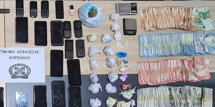 Χτύπημα σε τέσσερα κυκλώματα ναρκωτικών στην Κορινθία από την ΕΛΑΣ