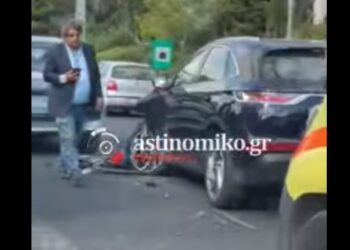 Καραμπόλα έξι αυτοκινήτων στον περιφερειακό Υμηττού – ΒΙΝΤΕΟ