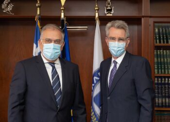 Η πρώτη συνάντηση Θεοδωρικάκου – Pyatt το μεσημέρι