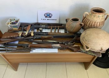 Ηράκλειο: Χειροπέδες σε 52χρονο που έκρυβε στο σπίτι του όπλα και αρχαία – ΦΩΤΟ