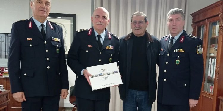 Στην Πάτρα ο Γενικός Επιθεωρητής Αστυνομίας Νοτίου Ελλάδας Αντιστράτηγος Π. Πούπουζας – ΦΩΤΟ