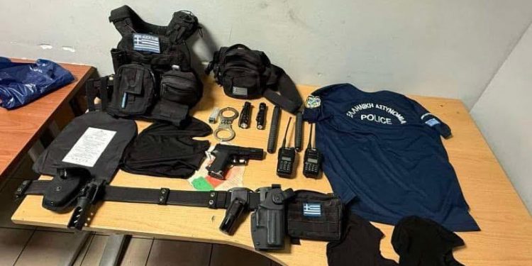 Καφεδάκι με στολή αστυνομικού έπινε ο άνθρωπος που συνελήφθη στο κέντρο της Αθήνας – ΦΩΤΟ