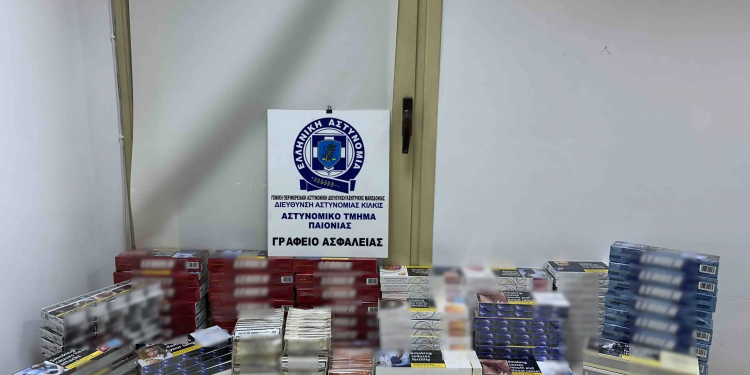 Κιλκίς: Δύο συλλήψεις για λαθρεμπόριο καπνικών προϊόντων – ΦΩΤΟ