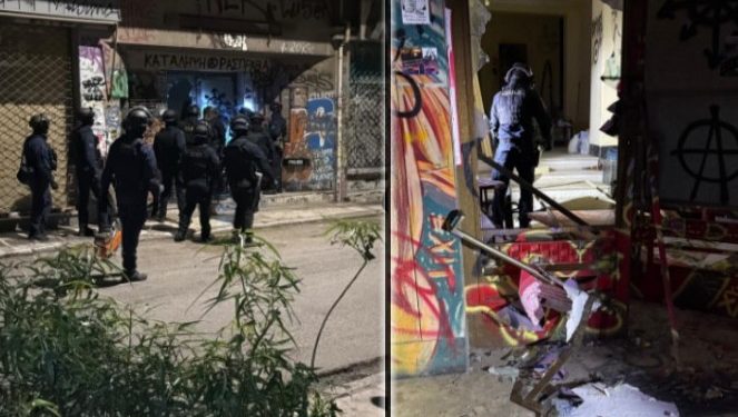 ΒΙΝΤΕΟ και ΦΩΤΟ μέσα από το κτίριο στα Εξάρχεια που έγινε η επιχείρηση της ΕΛΑΣ – Τι βρέθηκε