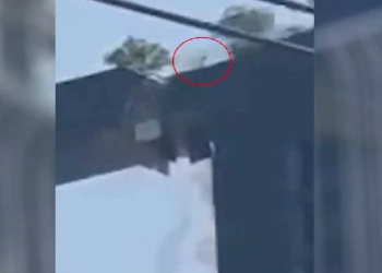 Σεισμός στη Μιανμάρ: ΒΙΝΤΕΟ από τη στιγμή που πατέρας στη Μπανγκόκ πηδά πάνω από κενό 183 μέτρων για να σώσει την οικογένειά του