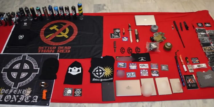 Θεσσαλονίκη: Στον Εισαγγελέα οδηγούνται τα 28 μέλη ακροδεξιάς οργάνωσης – ΦΩΤΟ