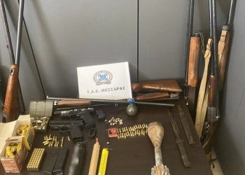 Ηράκλειο: Συνελήφθησαν πατέρας και γιος που είχαν μίνι οπλοστάσιο – ΦΩΤΟ
