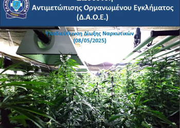 Κηφισιά: Καλλιεργούσε «λαχανόκηπο» με δενδρύλλια κάνναβης εντός του σπιτιού – ΦΩΤΟ